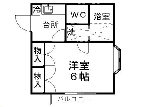 ベルトピア仙台６の物件間取画像